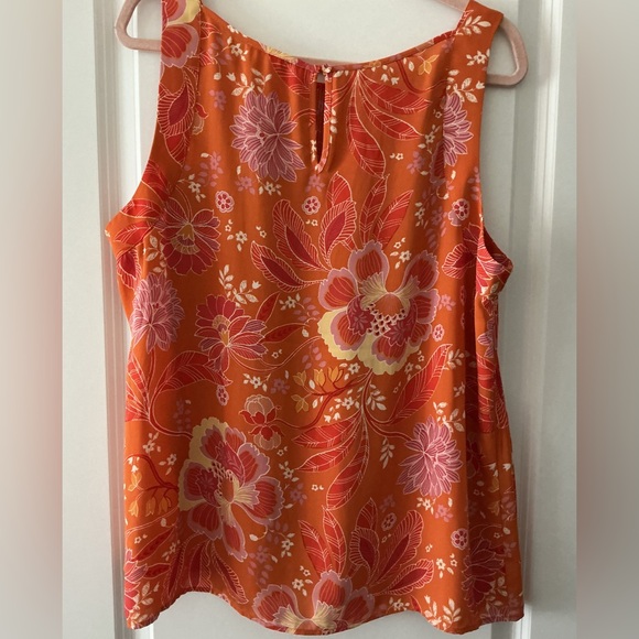 DR2 Floral Orange Tank Top - Picture 2 of 5